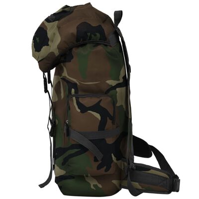 vidaXL Plecak w wojskowym stylu, 65 L, moro