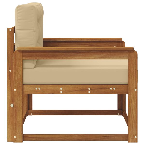 vidaXL Środkowa sofa ogrodowa Lite Drewno Akacji Naturalny