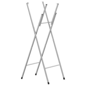 vidaXL Składane nogi do stolika barowego, srebrne, 45x53x108 cm, stal