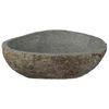 vidaXL Basin z rzeczonego kamienia Jasnoszary 52 x 40 x 15 cm