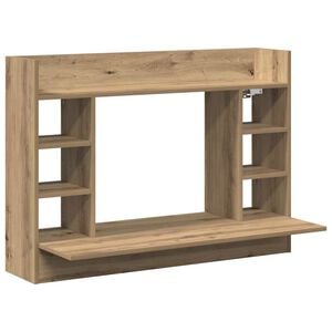 vidaXL Biurko montowane na ścianie dąb artisan 105 x 48 x 75 cm