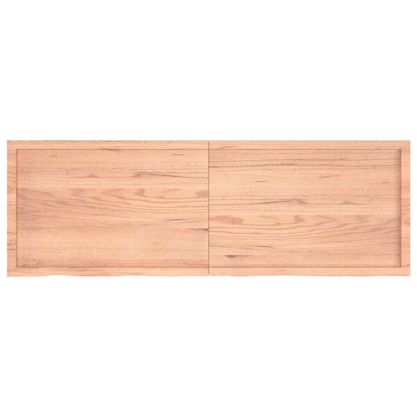 vidaXL Blat do stołu, jasnobrązowy, 180x60x(2-6)cm, lite drewno dębowe