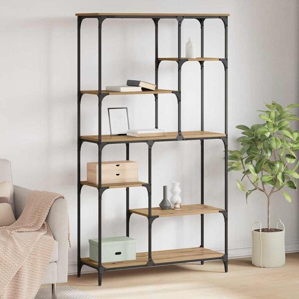 vidaXL P&oacute;łka na książki Dąb rzemieślniczy 99 x 35,5 x 176 cm