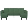vidaXL Sofa Ciemna zieleń 250 x 188 x 76 cm Tkanina sztruksowa