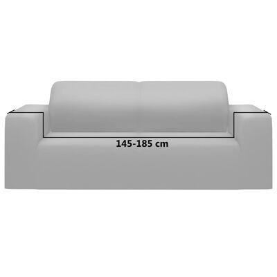 vidaXL Elastyczny pokrowiec na sofę 2-osobową, szary, dżersejowy