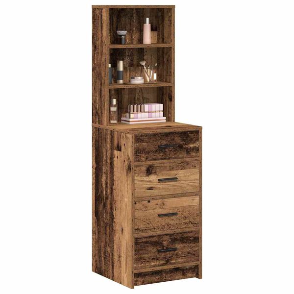 vidaXL Highboard Stare drewno 40 x 41 x 135 cm Materiał drewnopochodny