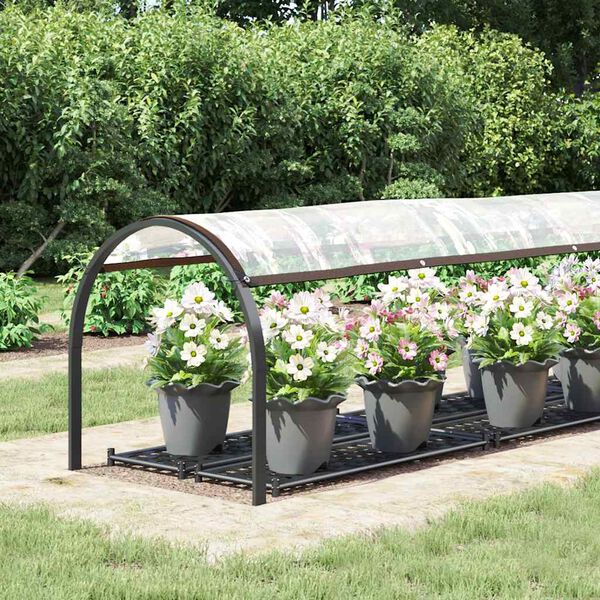 vidaXL Przezroczysta plandeka z oczkami 1x5 m Polietylen