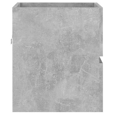 vidaXL Szafka pod umywalkę, szarość betonu, 41x38,5x45 cm, płyta