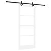 vidaXL Drzwi przesuwne ORKDAL 86 x 198,5 cm biały i czarny