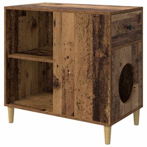 vidaXL Koty Dom Stare drewno 72 x 42,5 x 70 cm Drewno inżynieryjne
