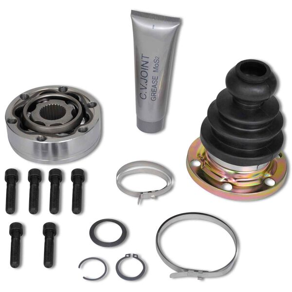 vidaXL Zestaw wał&oacute;w Czarny Metal