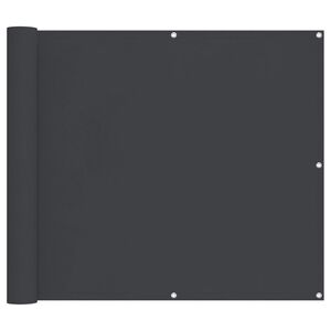 vidaXL Ekran balkonowy Czarny 100 x 500 cm Materiał Oxford