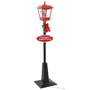 vidaXL Świąteczna latarnia z Mikołajem, 180 cm, LED