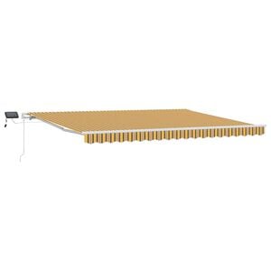 vidaXL Markiza wysuwana Wielokolorowe 450 &times; 350 cm Tkanina i aluminium