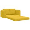 vidaXL Sofa Bed 60cm Ż&oacute;łty Aksamit
