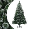 vidaXL Sztuczna choinka 120 cm PVC i Metal zielony