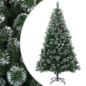 vidaXL Sztuczna choinka 120 cm PVC i Metal zielony