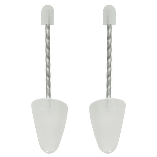 vidaXL Prawidła do but&oacute;w, 5 par, białe, 38-44, tworzywo sztuczne