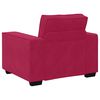 vidaXL Sofa Fotel Wino Czerwone 100x78x84 cm Aksamit