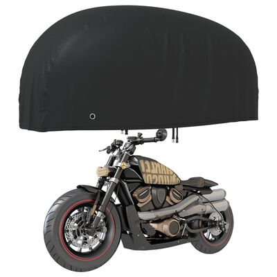 vidaXL Pokrowiec na motocykl, czarny, 220x95x110 cm, Oxford 210D