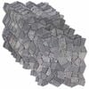 vidaXL Płytki Mozaikowe ciemnoszary 30 x 30 cm Marmur