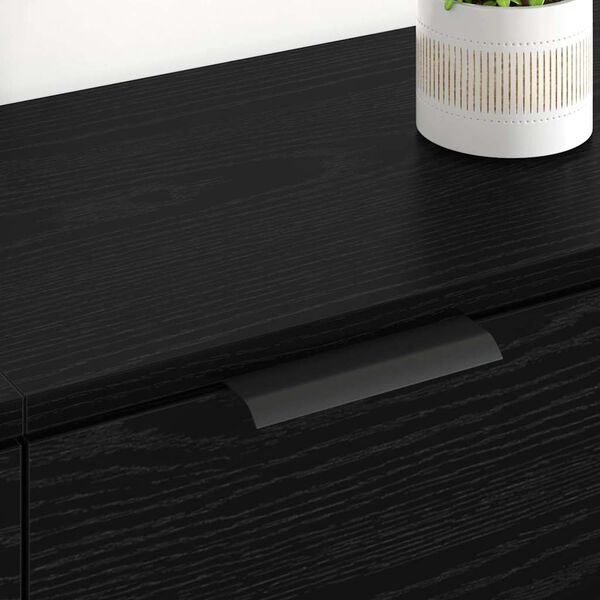 vidaXL Komody 2 pcs Czarny Dąb 60 x 30 x 70 cm Materiał drewnopochodny