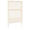 vidaXL Trellis z gwoździem Biały 99 x 6 x 165 cm PP