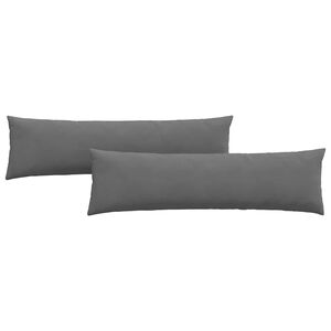 vidaXL Poduszki na sofę 2 pcs Ciemnoszary 145 x 40 cm tkanina