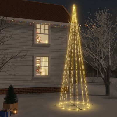 vidaXL Choinka stożkowa, 1134 ciepłych białych LED, 230x800 cm