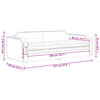 vidaXL Sofa z materacem do spania, ciemnoszara, 80x200 cm, tkanina
