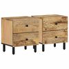 vidaXL Szafki nocne, 2 szt., 40x33x46 cm, lite drewno mango