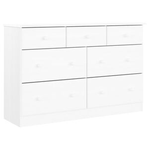 vidaXL Komoda ALTA, biała, 112x35x73 cm, drewno sosnowe