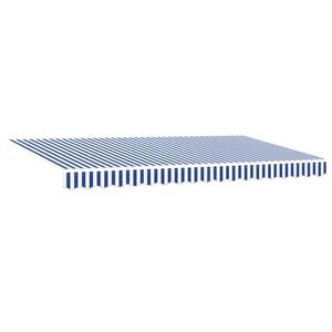 vidaXL Markiza wysuwana Niebieski 350 x 200 cm tkanina