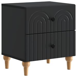 vidaXL Szafka Nocna Czarny 43 x 34,5 x 48 cm Drewno inżynieryjne