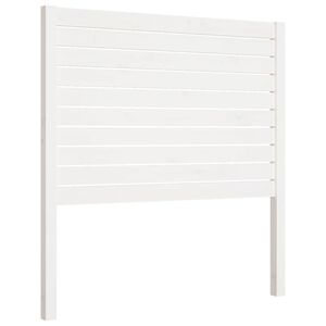 vidaXL Wezgłowie ł&oacute;żka, białe, 81x4x100 cm, lite drewno sosnowe