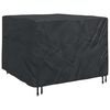 vidaXL Pokrowiec na meble Czarny 125 x 125 x 74 cm Tkanina Oxford 210D