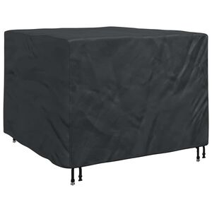 vidaXL Pokrowiec na meble Czarny 125 x 125 x 74 cm Tkanina Oxford 210D