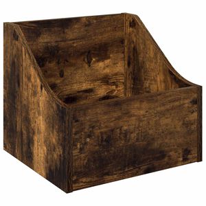 vidaXL Pudełko na płyty LP Dąb wędzony 37 x 33 x 32 cm