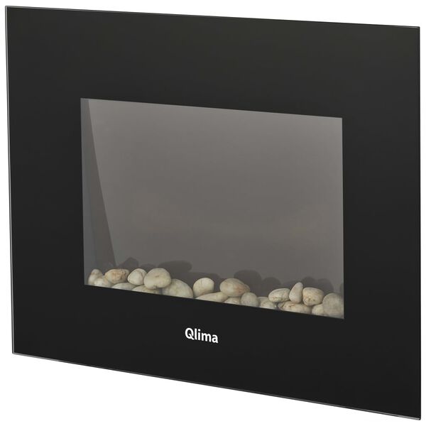 Qlima Grzejnik elektryczny EFE 2018, efekt płomienia, 1800 W, czarny