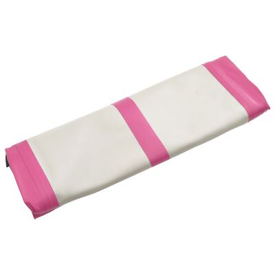 vidaXL Mata gimnastyczna z pompką, 60x100x15 cm, PVC, różowa