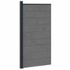vidaXL Panel ogrodzeniowy WPC i aluminium Szary