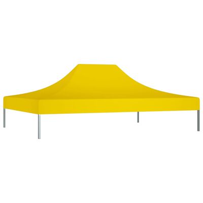 vidaXL Dach do namiotu imprezowego, 4 x 3 m, żółty, 270 g/m²