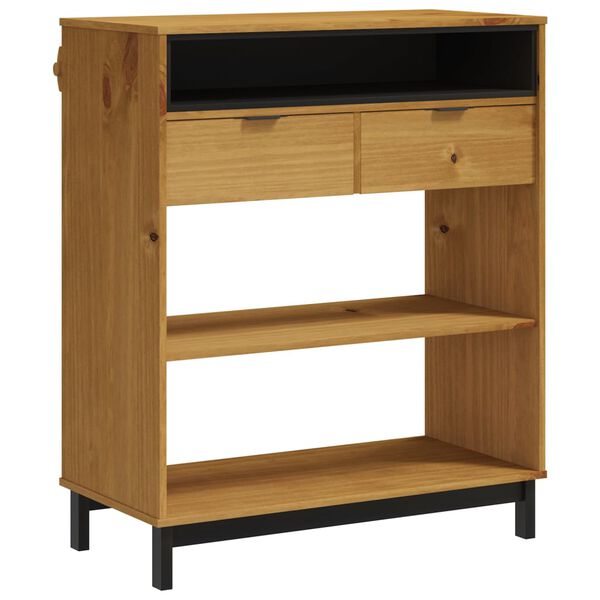 vidaXL Stolik barowy FLAM, 92x45x110 cm, lite drewno sosnowe