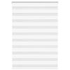vidaXL Roleta zebra, biała, szerokość tkaniny 95,9 cm, poliester