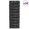vidaXL Ręczniki premium, SOLUND, 50 szt., antracytowe, 15x21 cm, 600 g/m&sup2;
