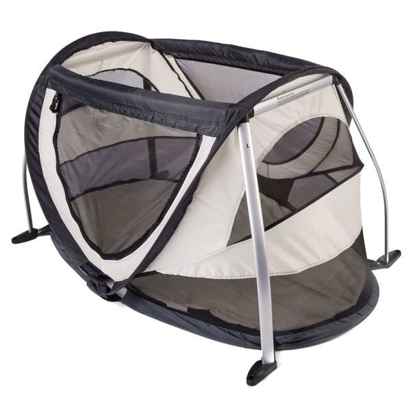 DERYAN Ł&oacute;żeczko turystyczne pop-up Peuter Box z moskitierą, kremowe