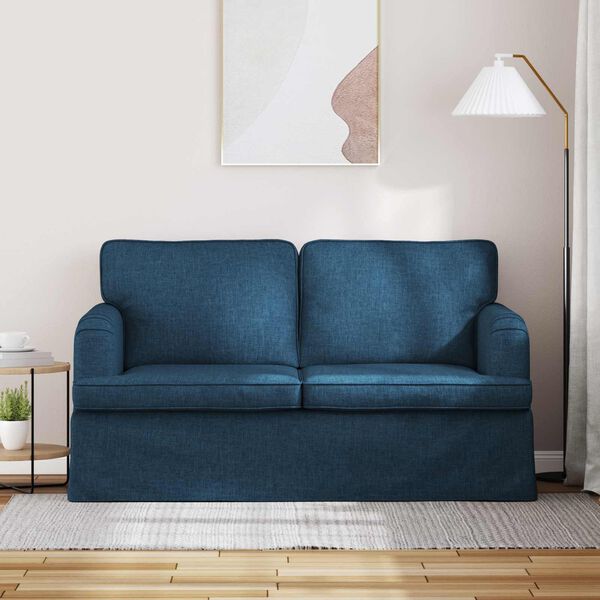 vidaXL Sofa 120cm Niebieski Metal
