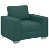 vidaXL Sofa 3 pcs Ciemna zieleń 219 x 80 x 82 cm Tkanina lniana