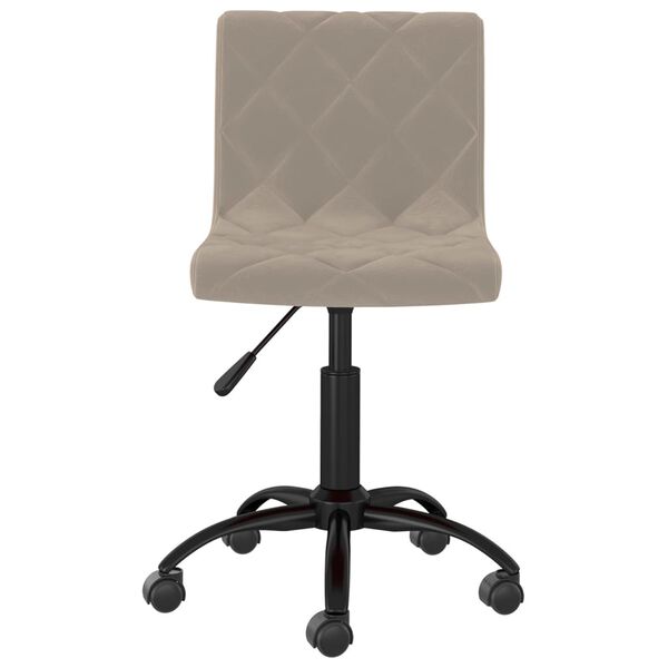 vidaXL Obrotowe krzesła stołowe, 2 szt., jasnoszare, aksamitne