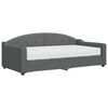vidaXL Sofa z materacem, ciemnoszara, 90x190 cm, tkanina